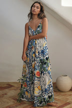Vacation Coconut Print Loose Boho Dress image 3