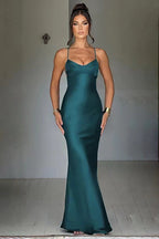 Back Tie Spaghetti Strap Formal Dress image 11