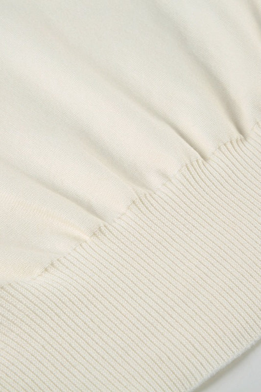 Off Shoulder Fitted Knit Sweater image 5