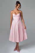 V-Neck Sleeveless Belted Bodycon Maxi Dress image 3