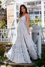 Elegant Unique Spaghetti Strap Cinched Waist Beach Maxi Vacation Dress image 3