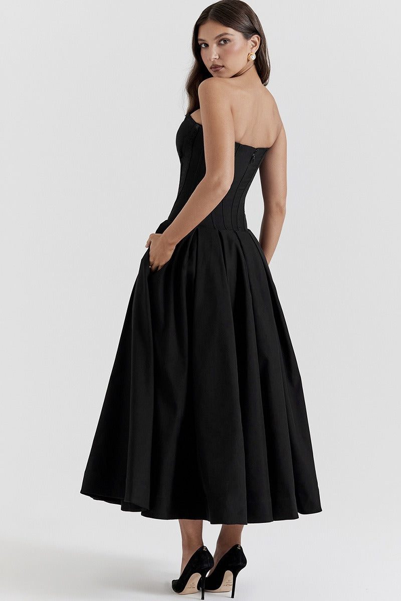 Strapless Corset A-Line Party Dress image 6