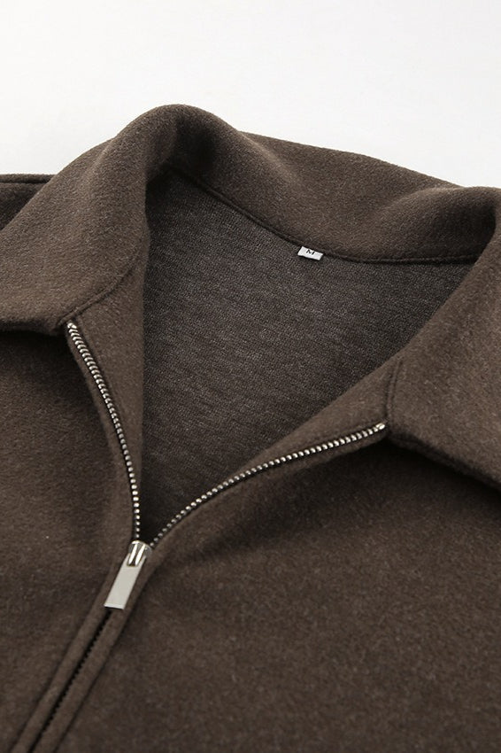 Wool Blend Cropped Casual Jacket image 4