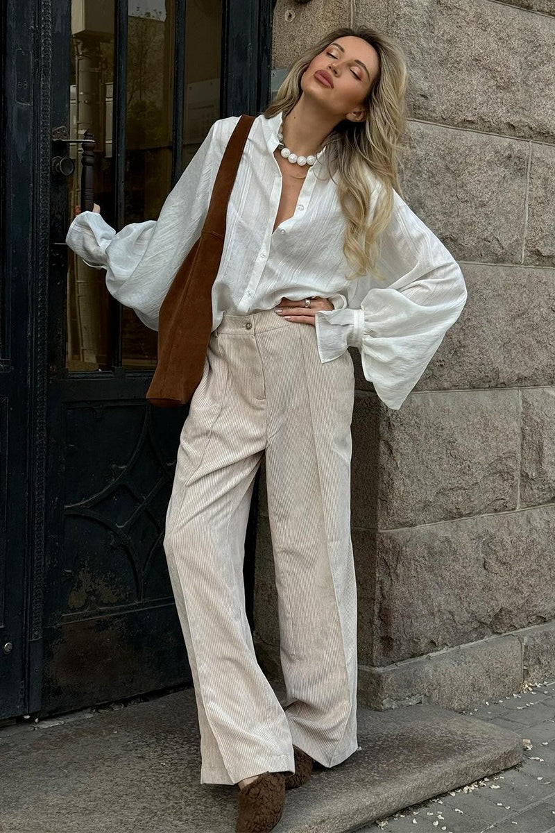 Cotton Corduroy Wide Leg Pants image 5