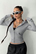 Minimalist Slim Fit Printed Hoodie image 8