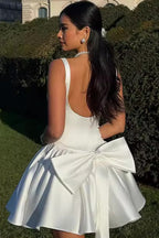 Bow Spaghetti Strap Party Cocktail Dress image 1