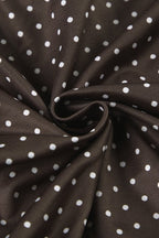 Button Tie Waist Dot Print Blouse image 3