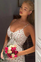Sweet Floral Tie-back High Waist Cami Maxi Dress image 4
