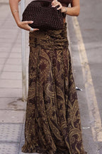 Paisley Print Bodycon Maxi Skirt image 2
