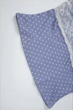 Lace Polka Dot Print Crop Tank Mini Skirt Set image 7