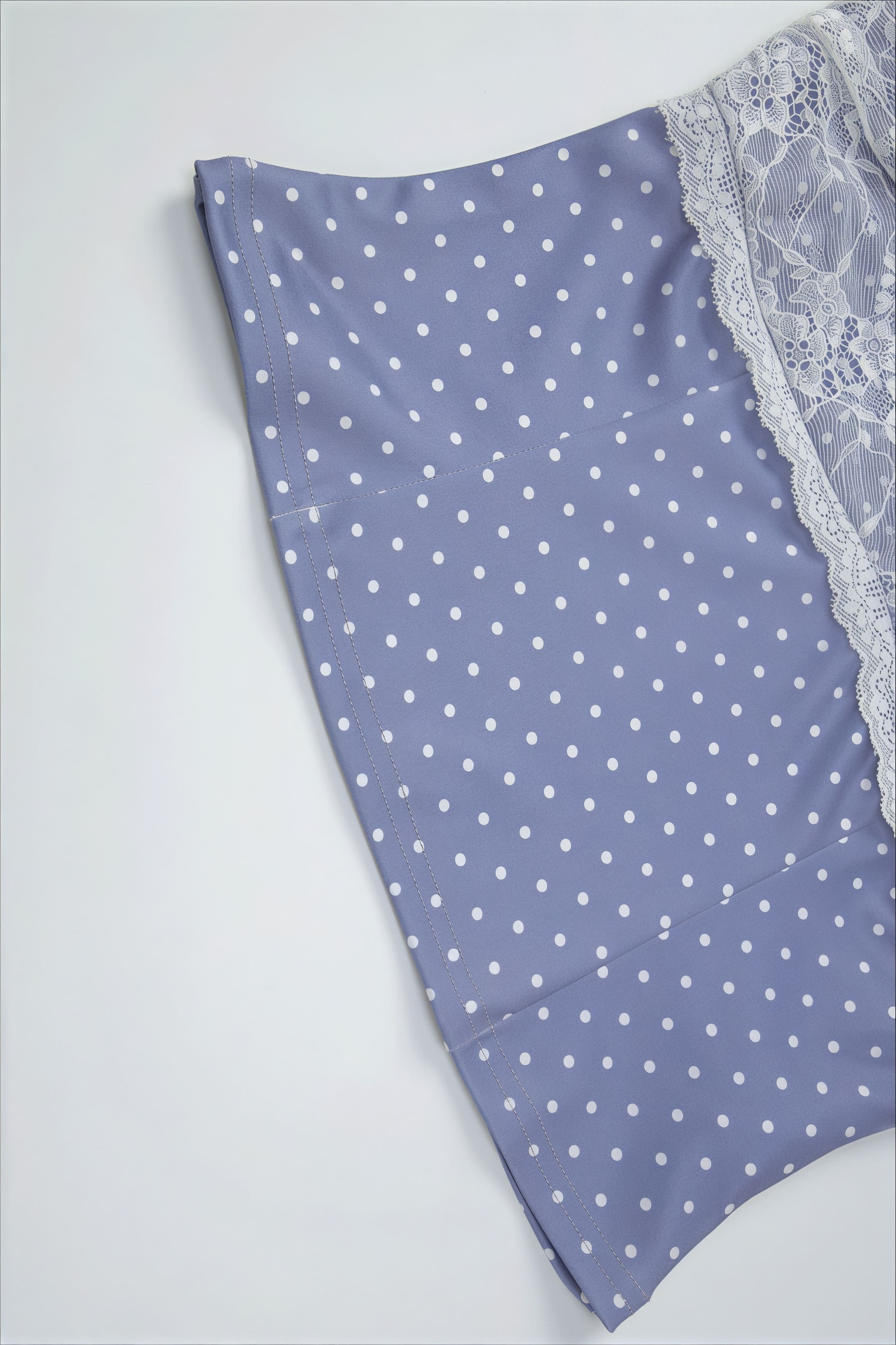 Lace Polka Dot Print Crop Tank Mini Skirt Set image 7