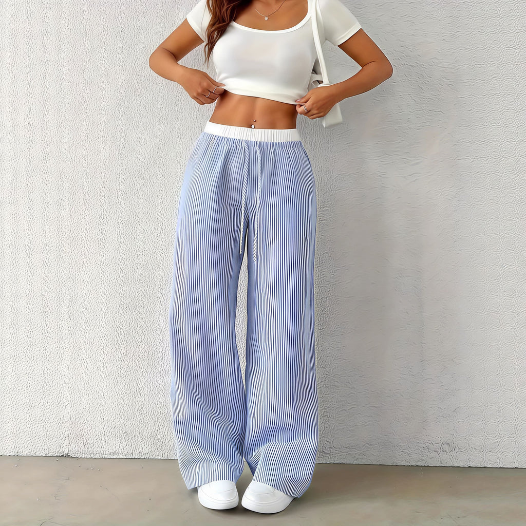 Fashion Striped Straight Casual Pants image 2