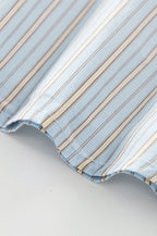 Sweet Striped Tie Backless Halter Top image 5
