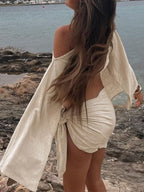 Chic Simple Off Shoulder Skirt Set image 4