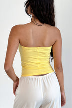 Printed Strapless Backless Crop Top Sexy Slim Blouse image 4