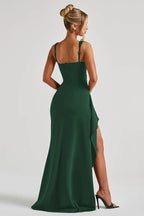Sexy Spaghetti Strap High Slit Maxi Party Dress image 14