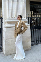 Vintage Suede Lad-Style Notch-Collar Coat image 6