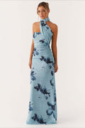 Tie Dye Mesh Spaghetti Strap Maxi Party Dress image 1