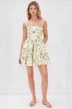 Cami Plant Print Mini Boho Dress image 4