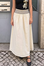 Ruffle Smocked A Line Swing Skirt image 4