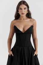 Strapless Corset A-Line Party Dress image 4