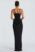Sexy Slim Cami Solid Tie Back Reception Dress image 6