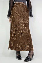 Vintage Knit Printed Pencil Skirt image 3
