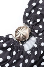Polka Dot Lace Cami Backless Maxi Dress image 3
