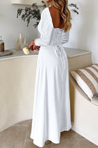 Solid Long Sleeve Party Dress image 2