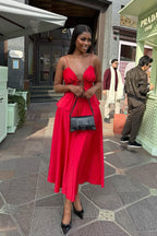 Chic Tie Cami High Waist Skirt Set image 2