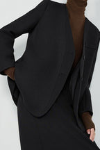 V Neck Single Breasted Blazer image 7
