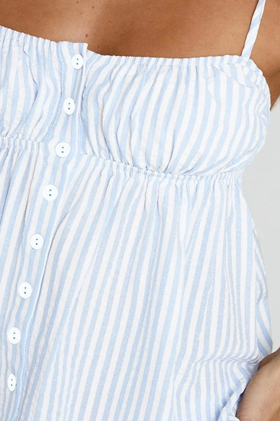 Striped Loose Cami Long Pants Two Piece Set image 6