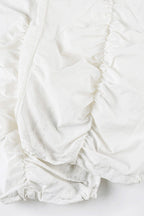 White Drawstring Wide-Leg Cargo Pant image 7
