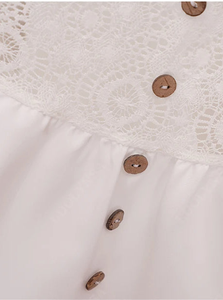 Lace V-Neck Ruffle Mini Boho Dress image 25