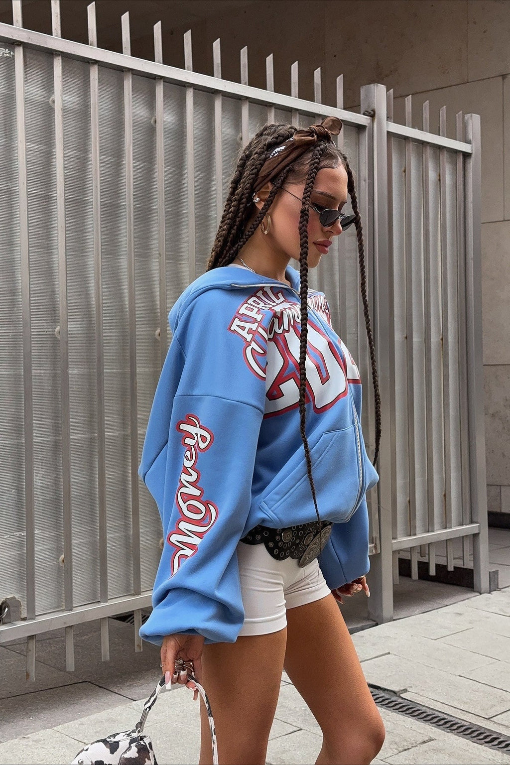 Heavyweight Printed Zip Up Hoodie image 2