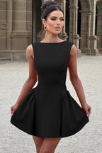 Solid Sleeveless Backless Bodycon Cocktail Dress image 13