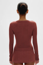Retro Lazy-Style Versatile Crew-Neck Long-Sleeve Knit Cardigan image 2