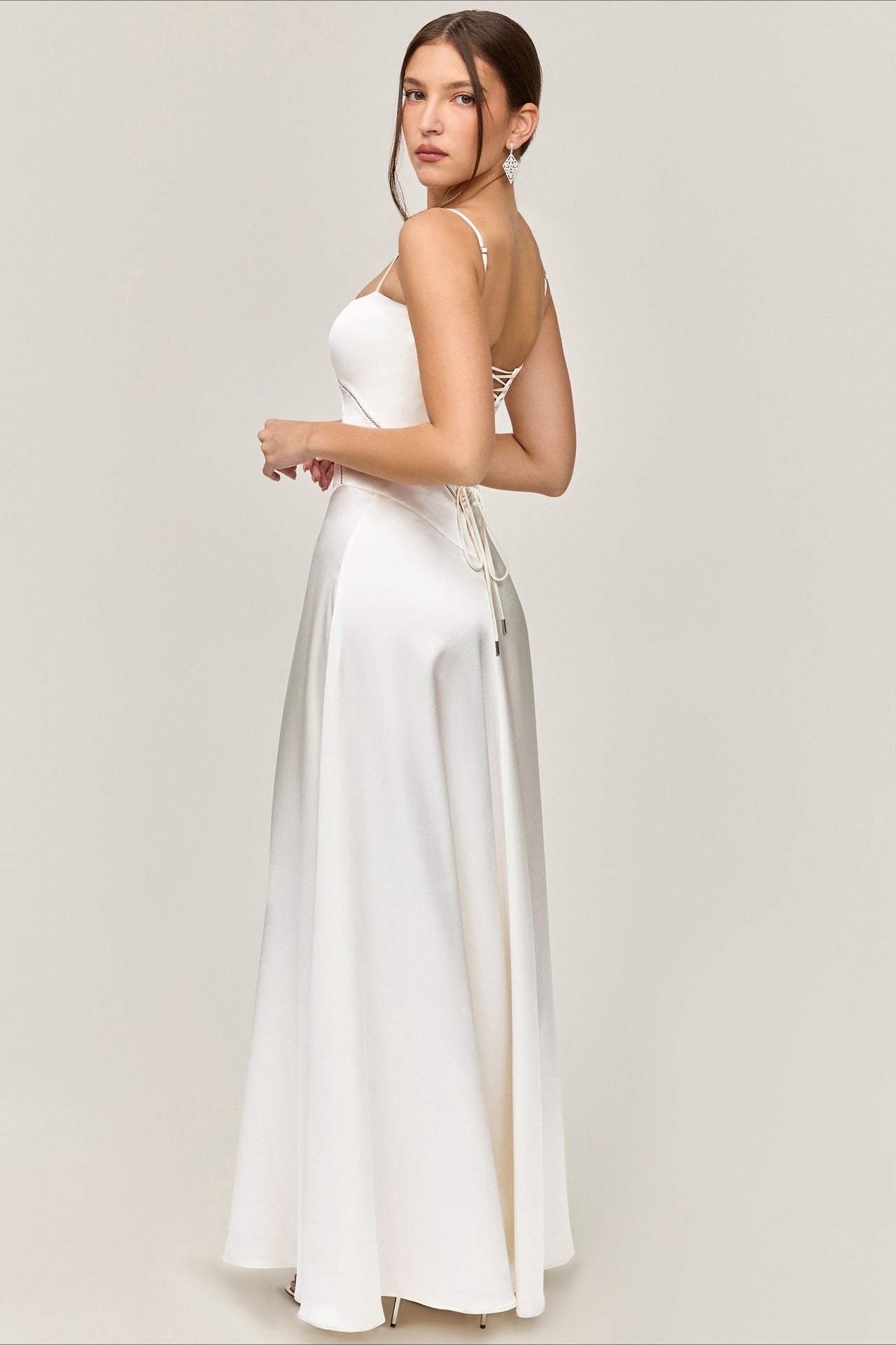 Elegant Cami Backless Maxi Party Dress image 16