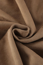 Vintage Khaki Suede Collar Jacket image 5