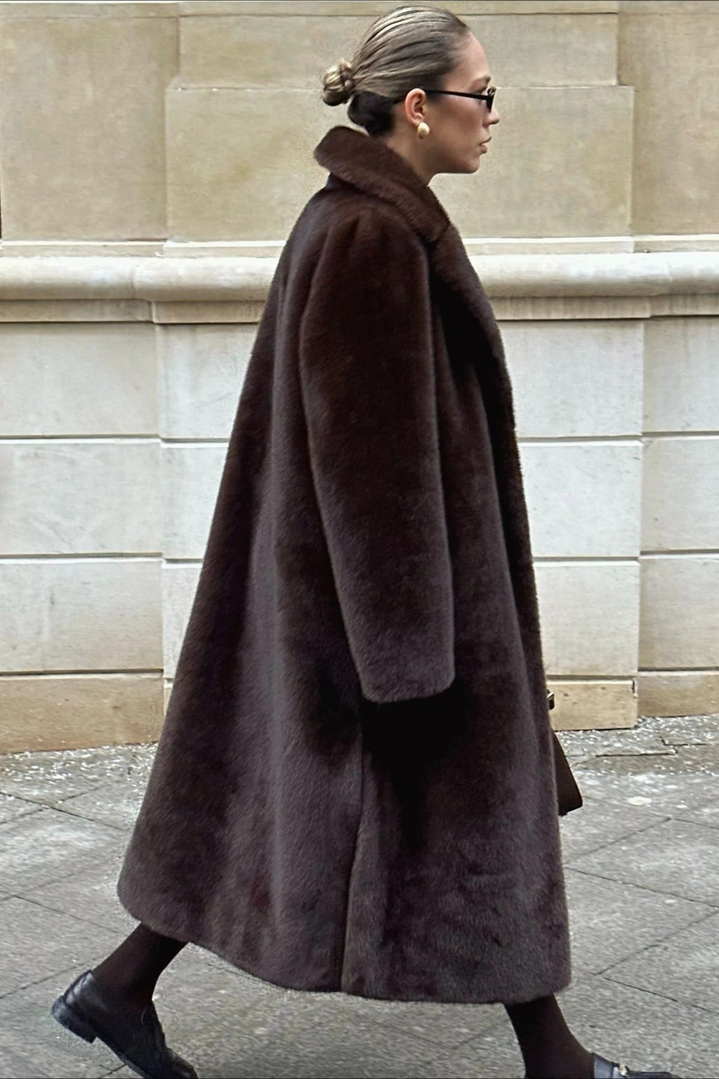 Belted Longline Faux Fur Insulated Overcoat image 5
