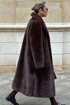 Belted Longline Faux Fur Insulated Overcoat image 5