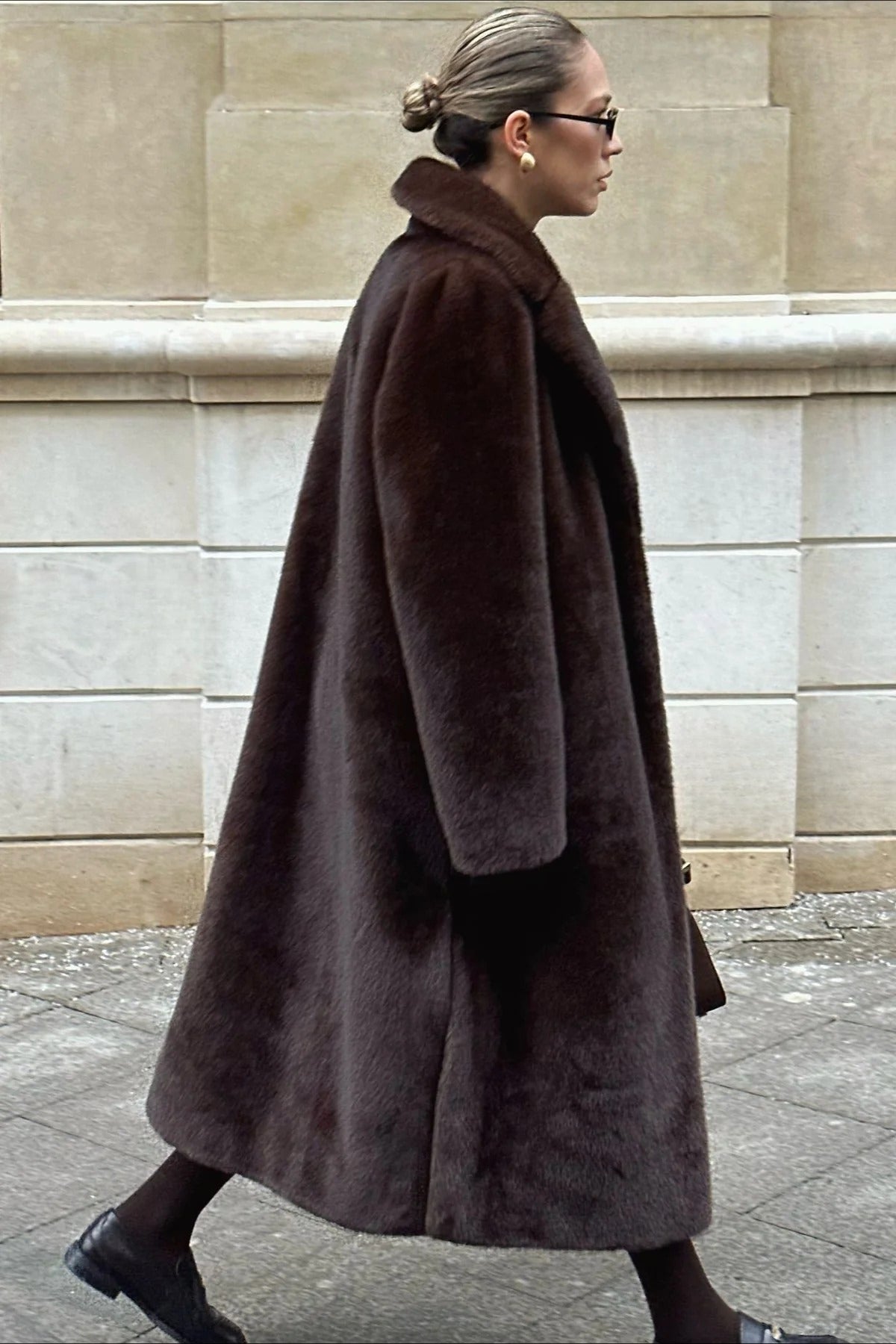 Belted Longline Faux Fur Insulated Overcoat image 5