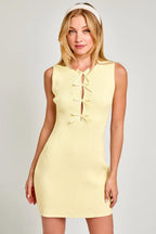Sleeveless Bow Cutout Knit Sweater Dress image 14