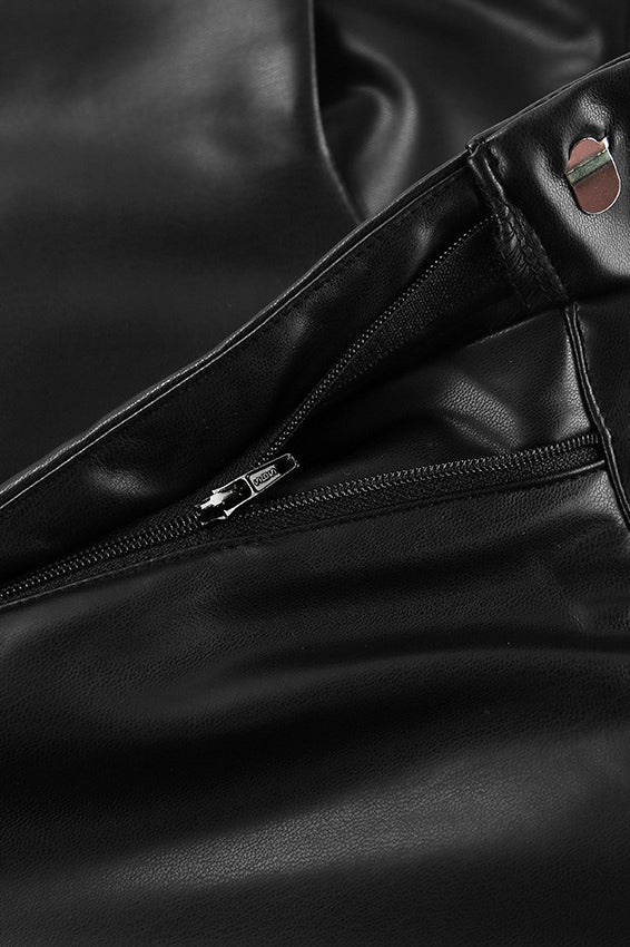 Vintage Fleece-Lined Leather Pants image 4
