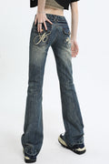 Slim Fit Low Waist Micro Flare Jeans image 8