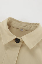 French Khaki Utility Trench Coat image 5