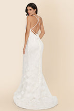 Long Sleeveless Cathedral Train Formal Dress image 5