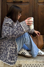 Double Sided Printed Trimmed Padded Coat image 2