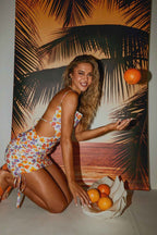 Sexy Print Hollow Out Drawstring Backless Mini Dress image 5