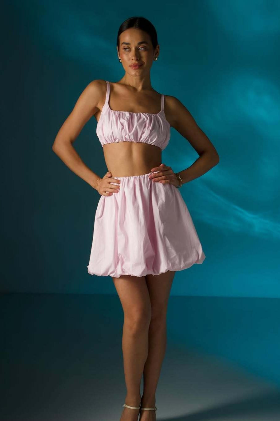 Casual Simple Cami Tulip Hem Skirt Set image 6